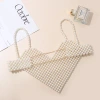 New trendy pearl halter top for women, beaded outerwear, ins style sexy and hot girl pearl top Application Scenario